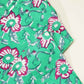 Green Floral Print Cotton Fabric Cotton TU-5264
