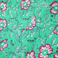 Green Floral Print Cotton Fabric Cotton TU-5264