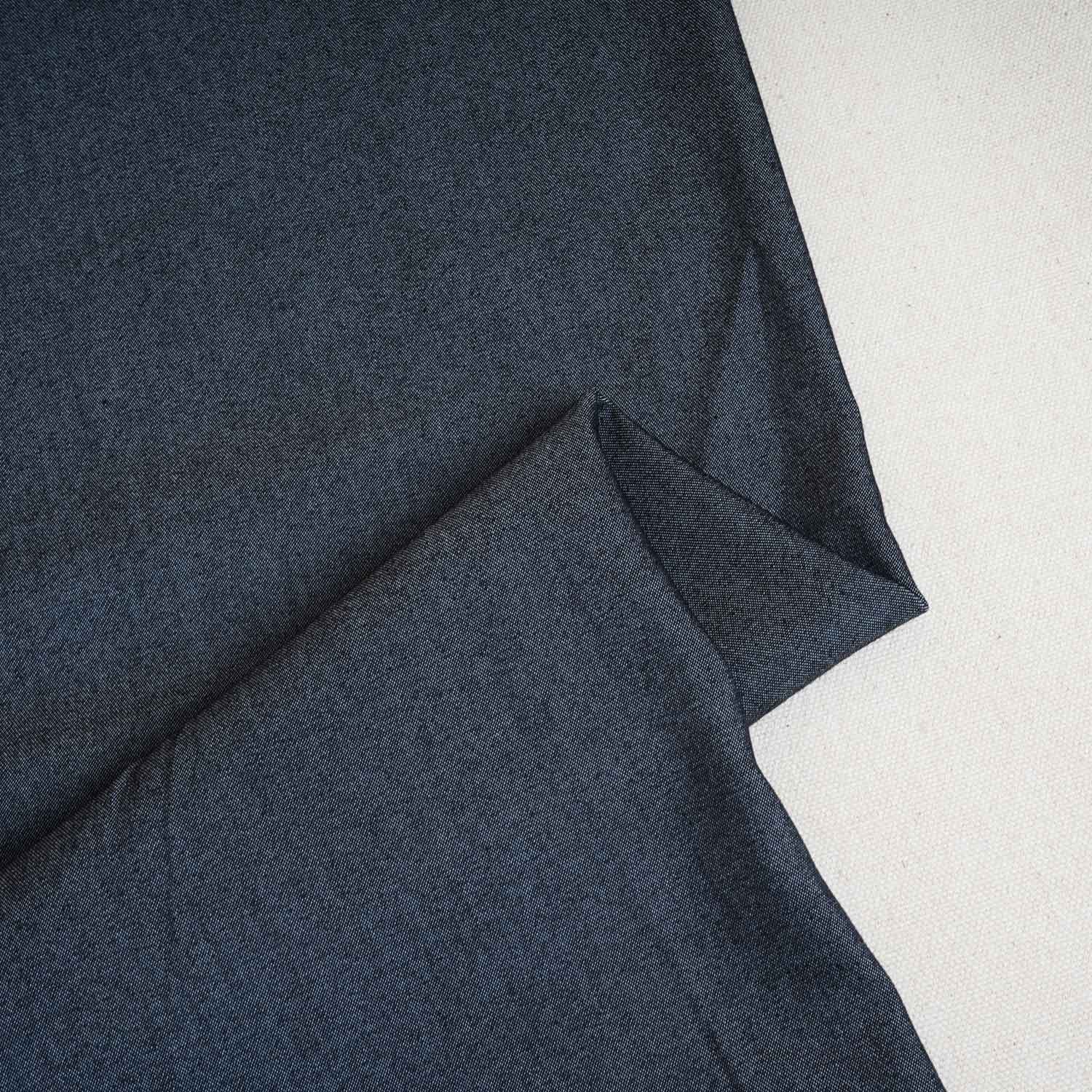 Black Solid Thin Denim PDM-28528 - TradeUNO