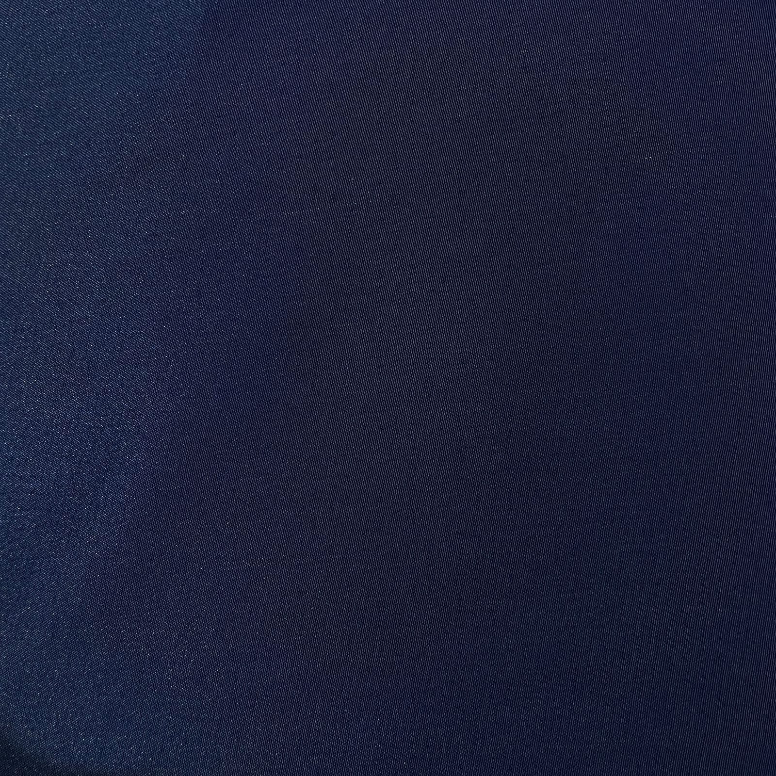 Navy Blue Solid Natural Crepe Fabric 19721