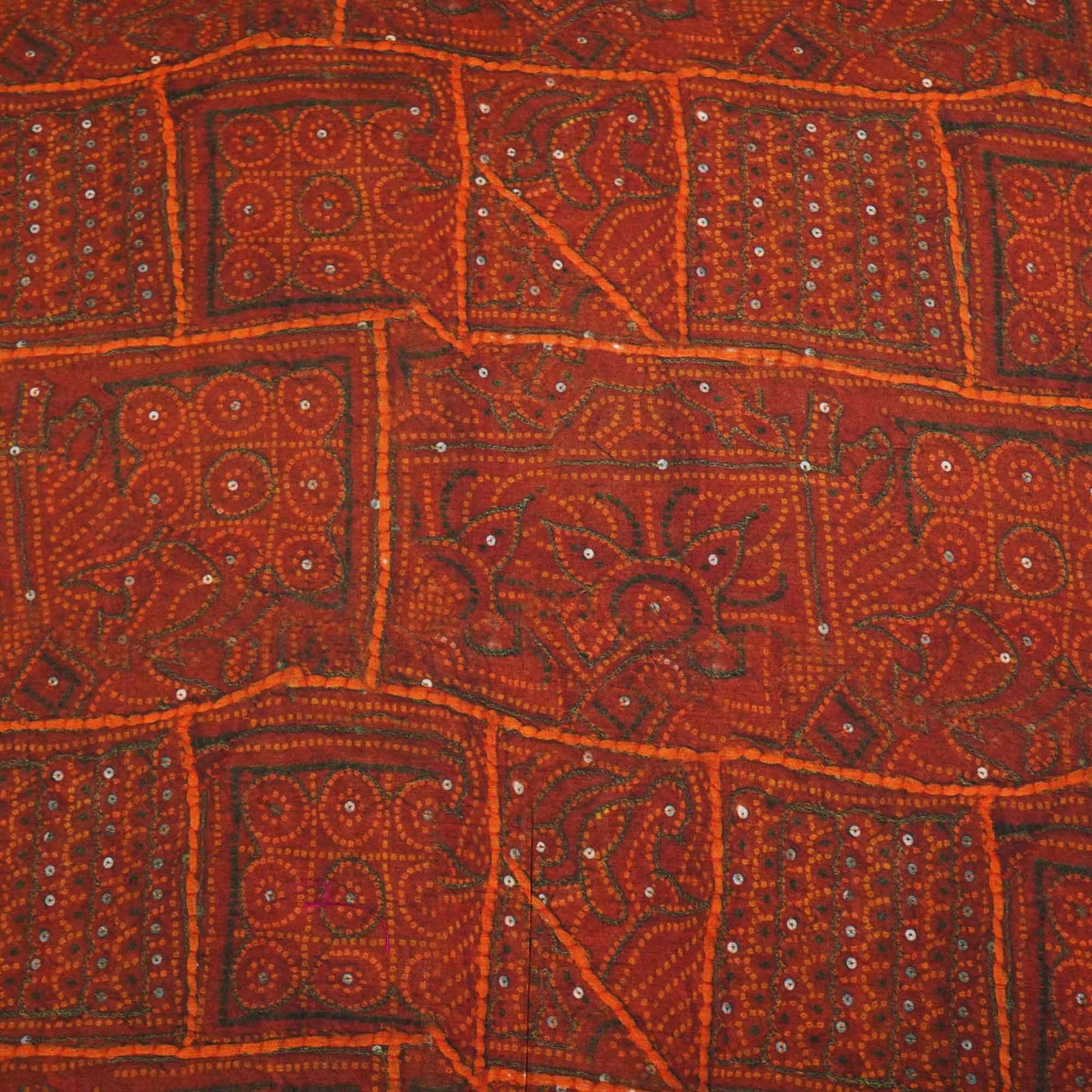 Maroon Bandhani Print Poly Viscose Fabric Viscose voile TU-5286