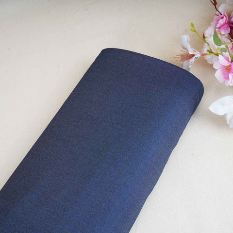 Dark Blue Solid Thin Denim PDM-28530