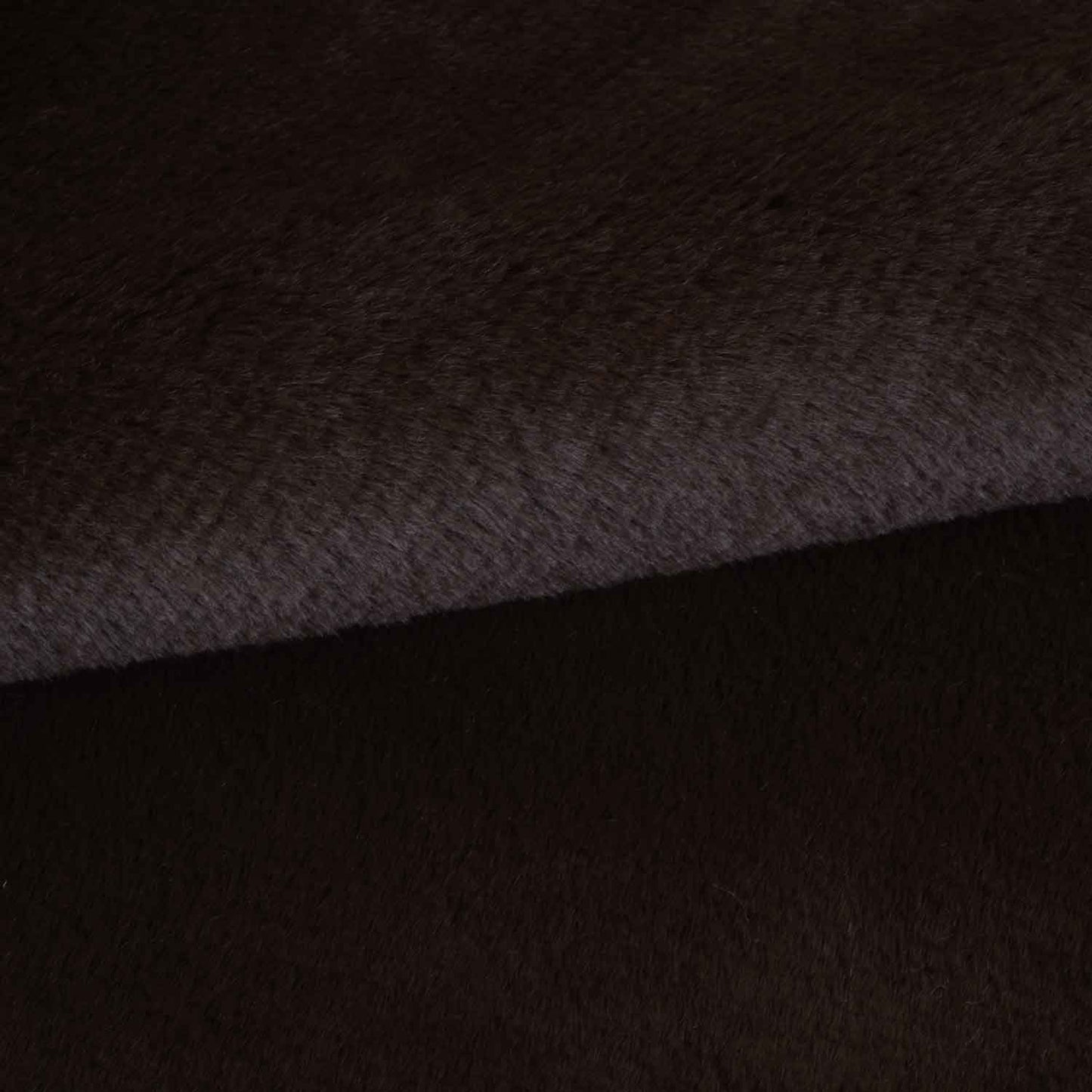 Brown Solid Leather Fur Fabric PDM-28531