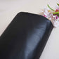 Black Solid Leather Fur Fabric PDM-28533