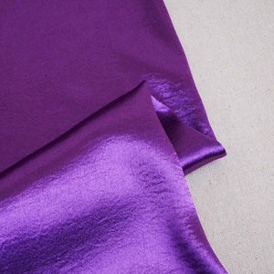 Purple Solid Soft Satin Fabric PDM-28537 - TradeUNO