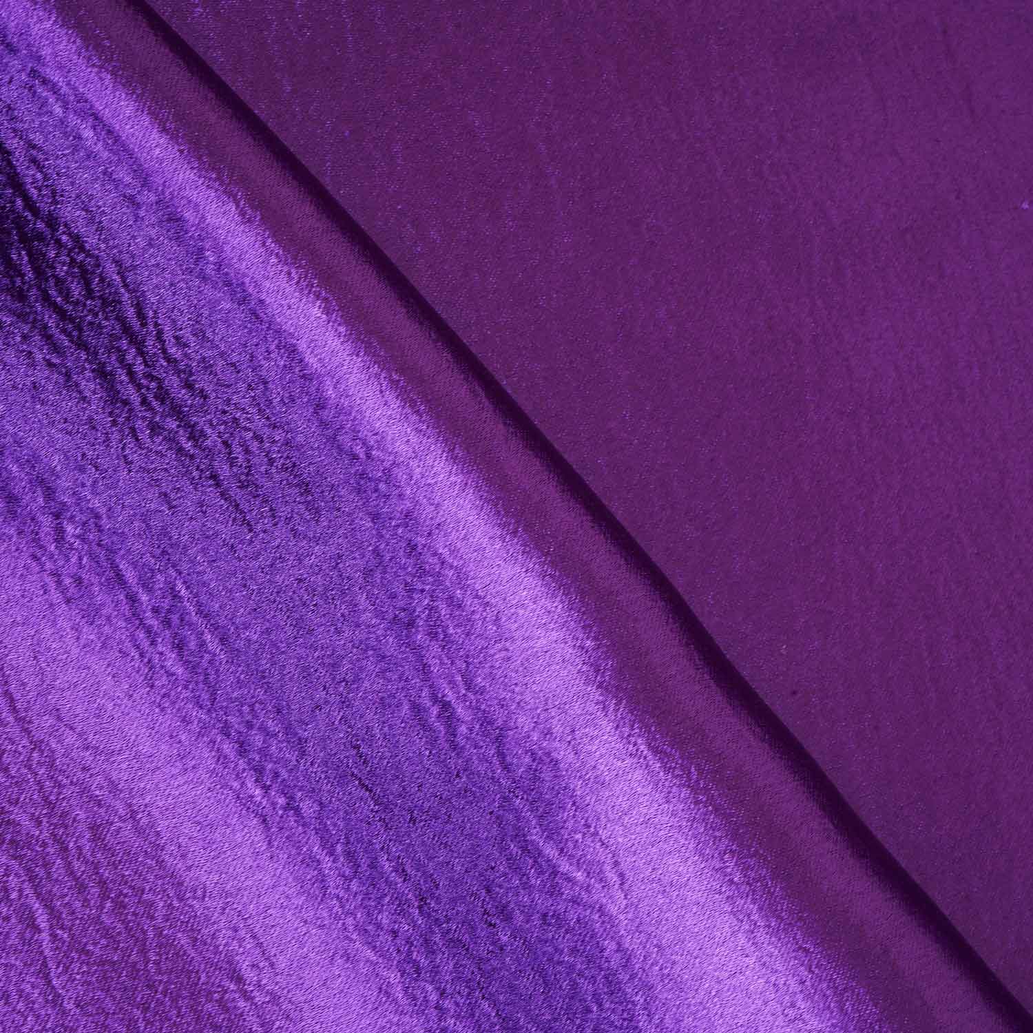 Purple Solid Soft Satin Fabric PDM-28537 - TradeUNO