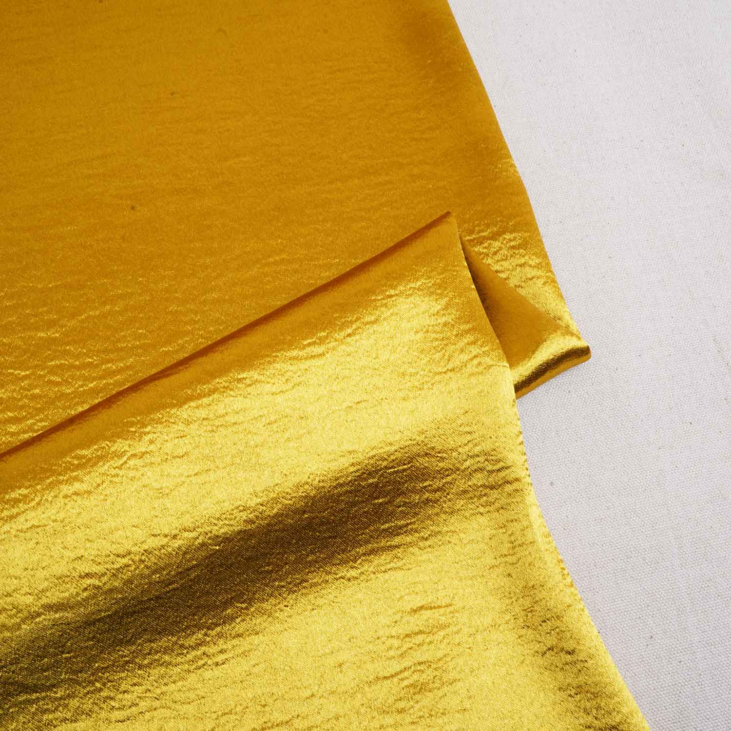 Mustard Solid Soft Satin Fabric PDM-28539 - TradeUNO