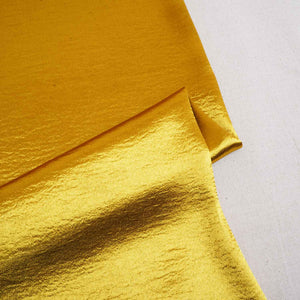 Mustard Solid Soft Satin Fabric PDM-28539 - TradeUNO