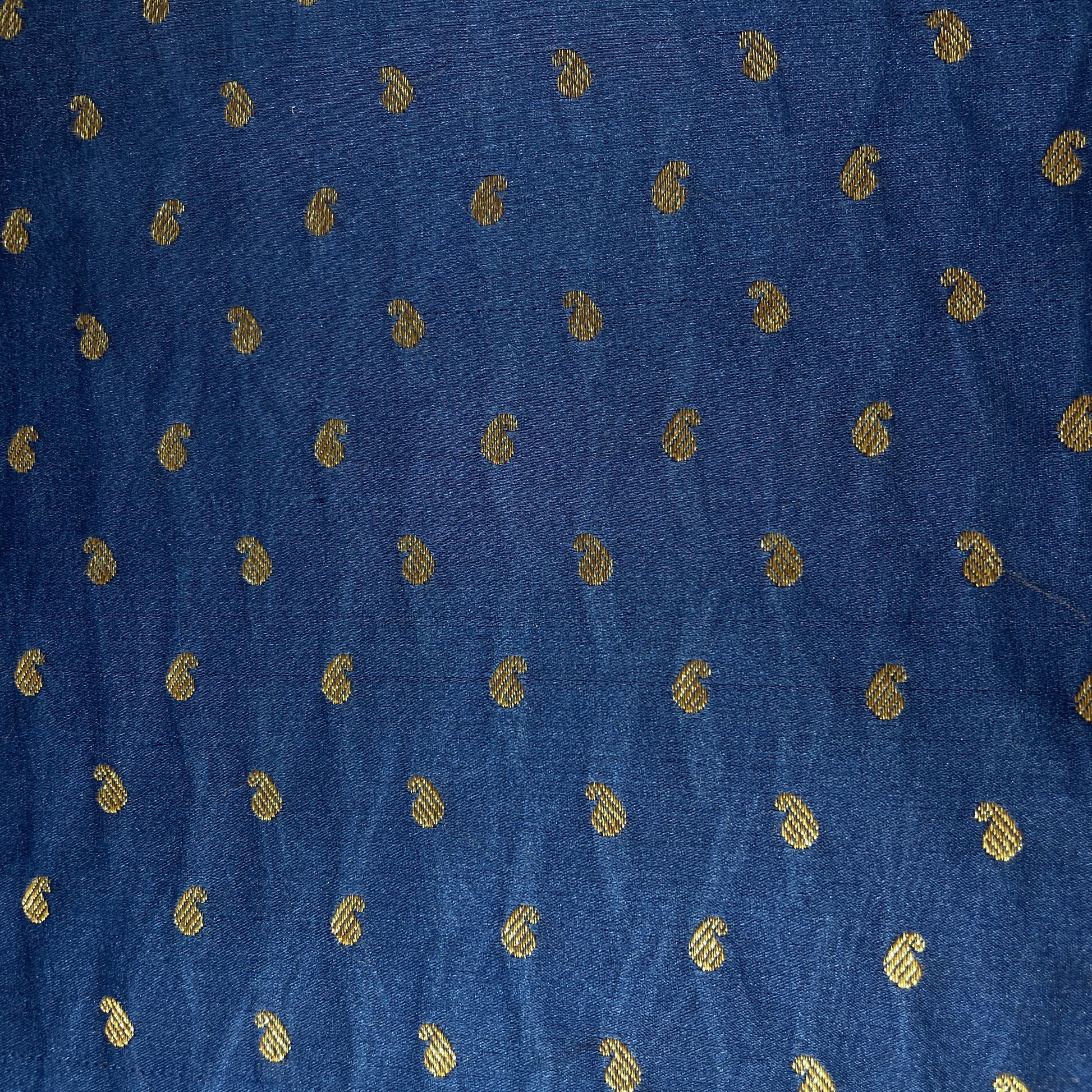 Blue Banarasi Brocade Fabric 19211
