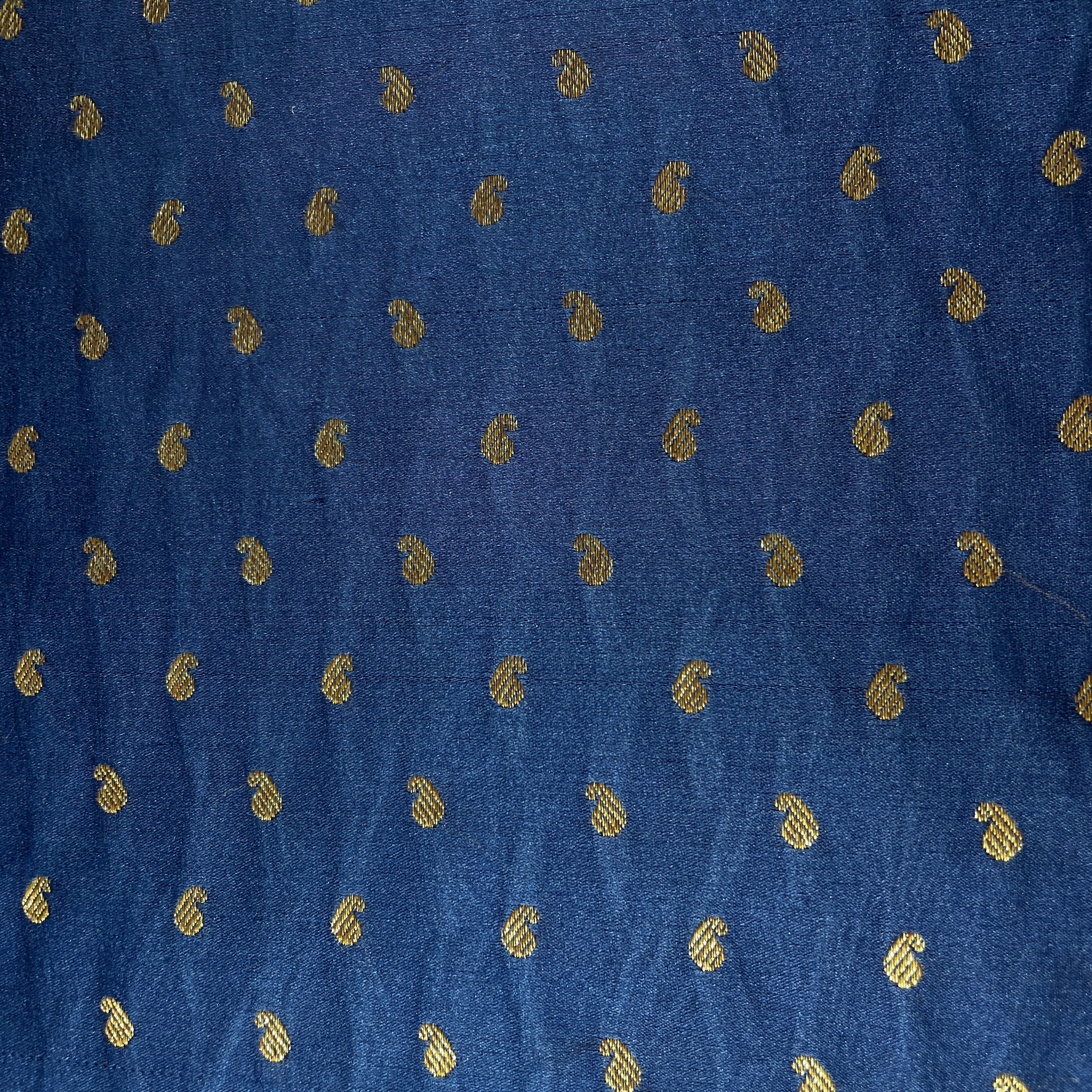 Blue Banarasi Brocade Fabric 19211