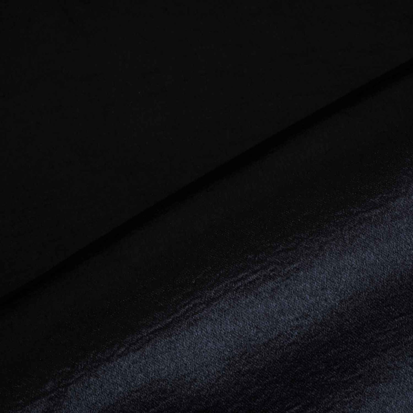 Black Solid Soft Satin Fabric PDM-28540