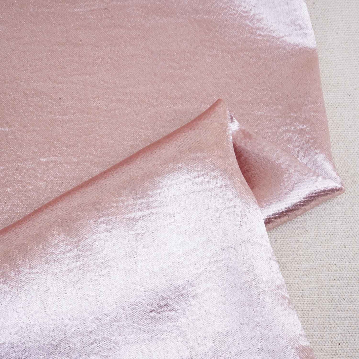Peach Solid Soft Satin Fabric PDM-28541
