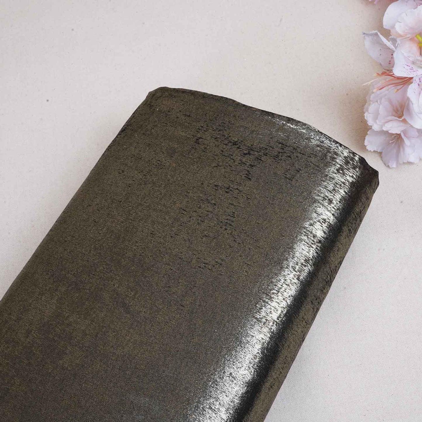Dark Golden Solid Sandwash Satin Fabric PDM-28546