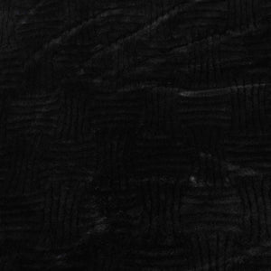 Black Solid Rabbit Fur Fabric SVP-28548 - TradeUNO