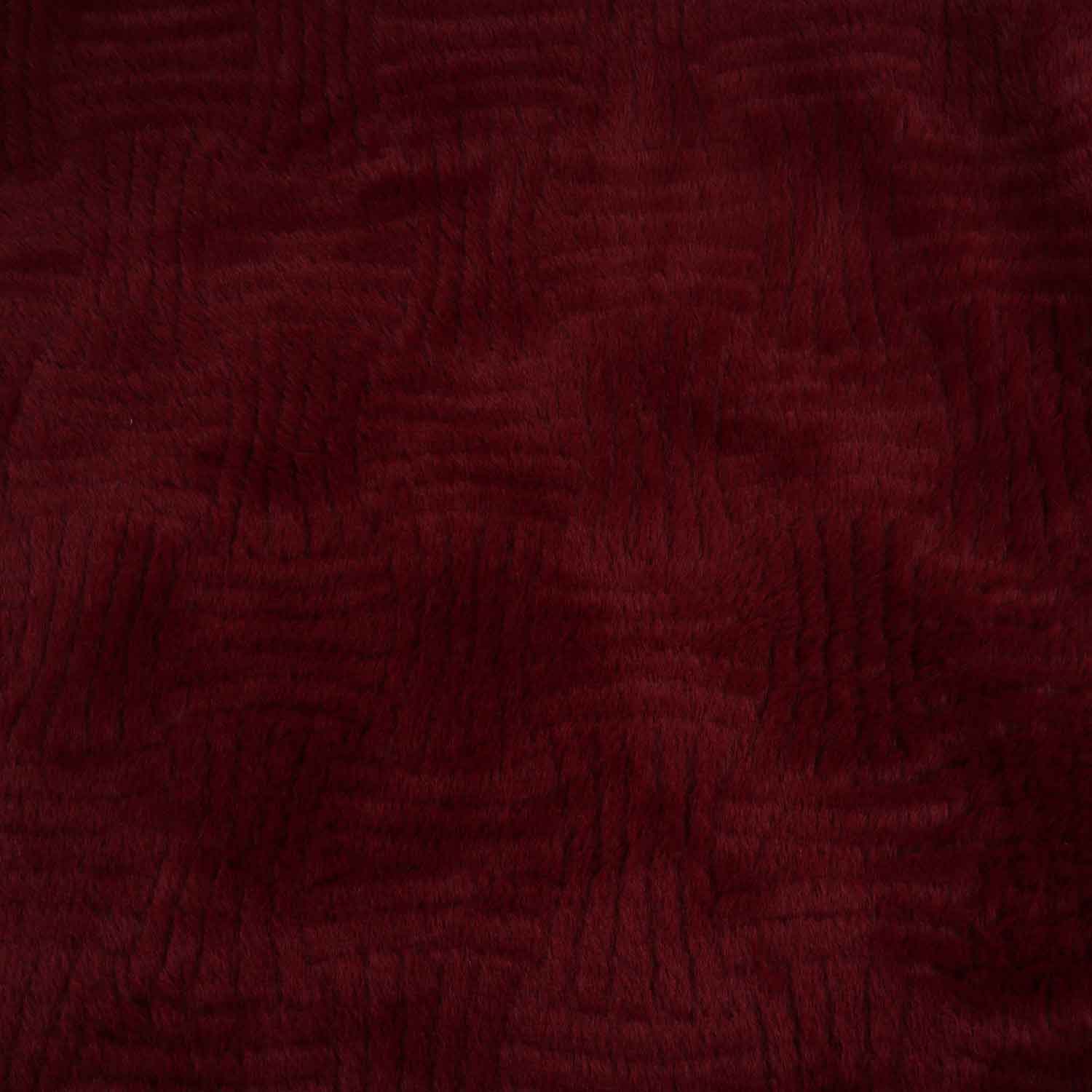 Red Solid Rabbit Fur Fabric SVP-28549 - TradeUNO