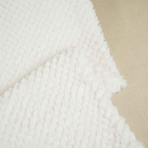 Off White Solid Rabbit Fur Fabric SVP-28550 - TradeUNO