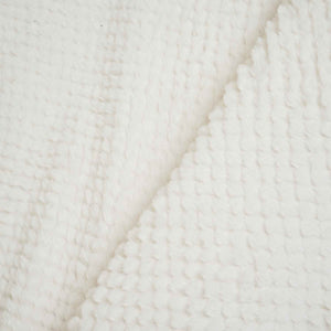 Off White Solid Rabbit Fur Fabric SVP-28550 - TradeUNO