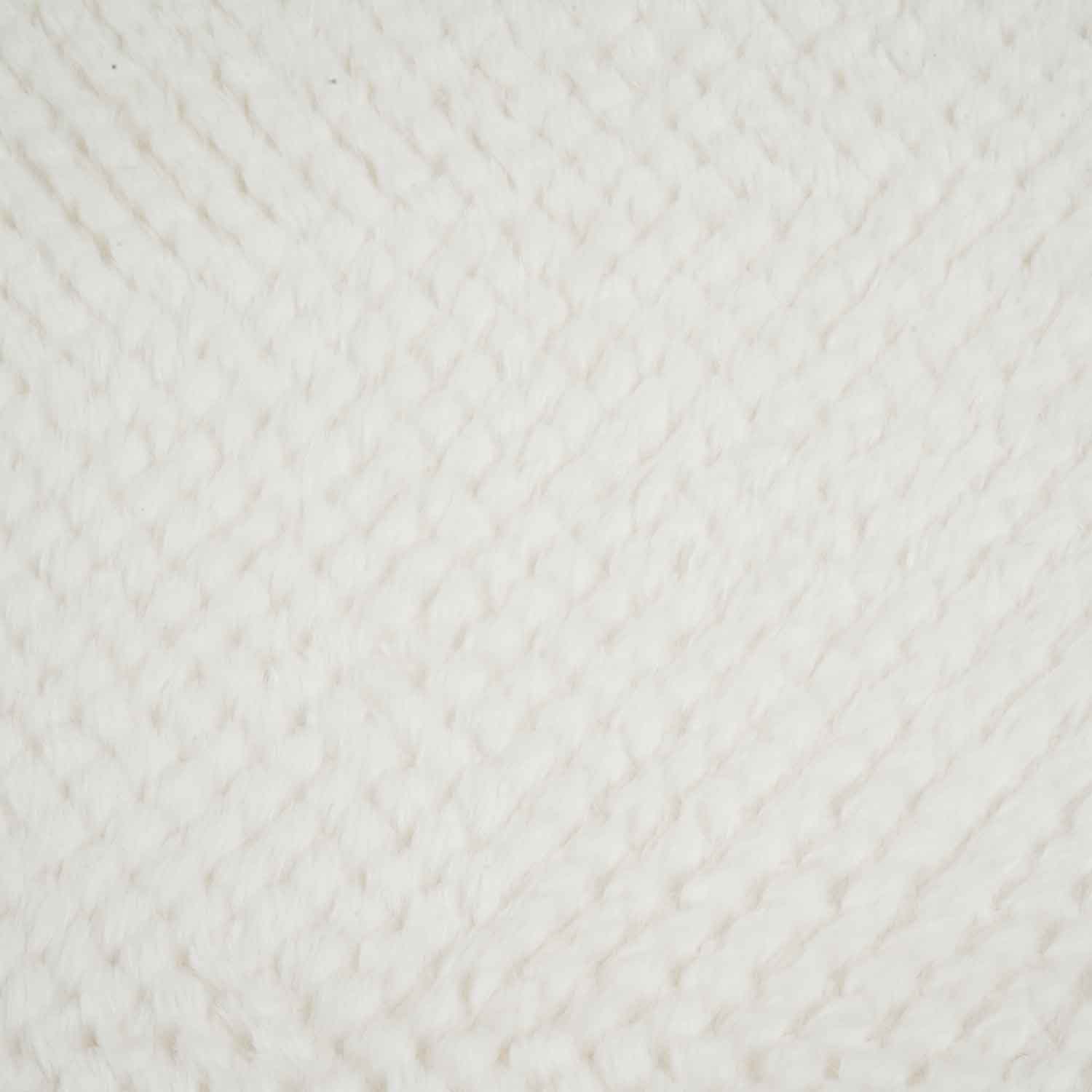 Off White Solid Rabbit Fur Fabric SVP-28550 - TradeUNO
