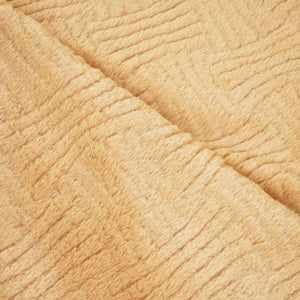 Cream Solid Rabbit Fur Fabric SVP-28551 - TradeUNO