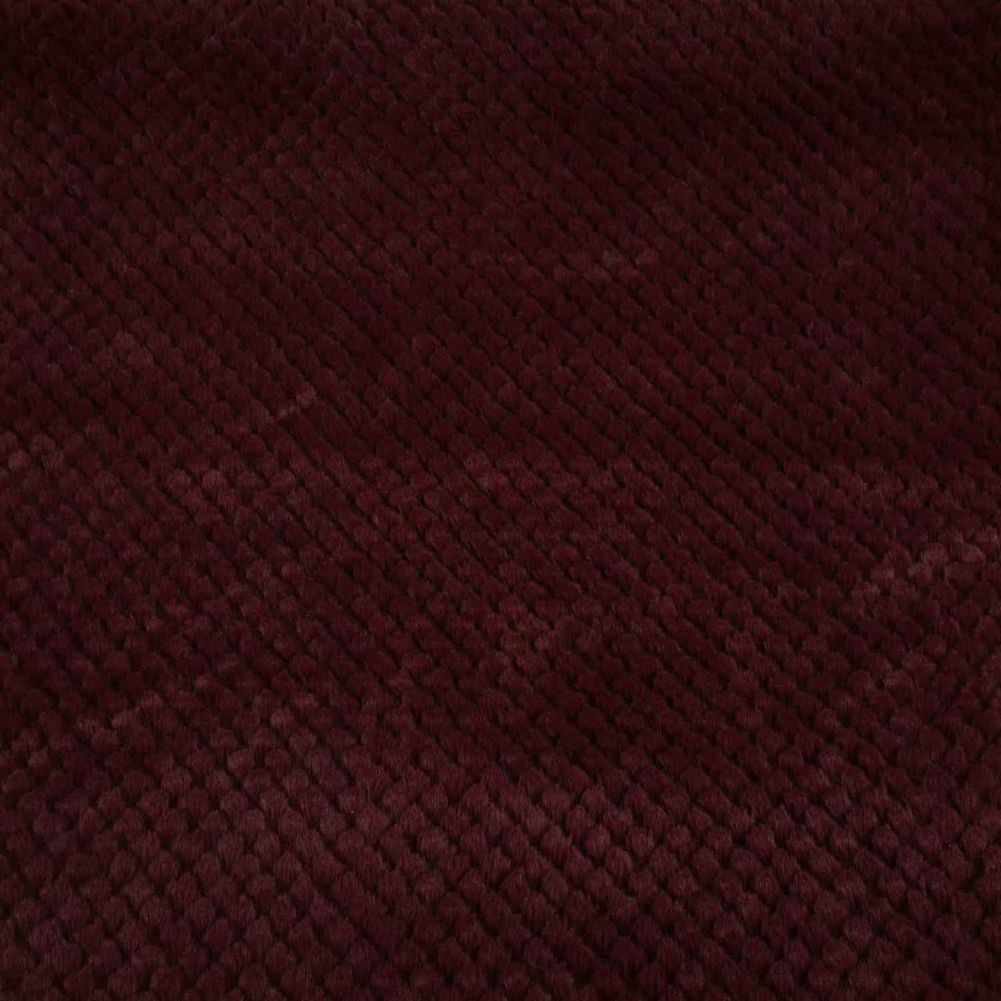 Wine Solid Rebbit Fur Fabric SVP-28553
