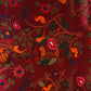 Wine Madhubani Print Modal Satin Fabric MF-28559