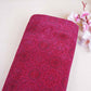 Pink Ajrakh Print Micro Velvet 9000 Fabric MF-28568
