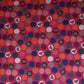 Red With Multicolor Polka Dot Abstract Print Japan Satin Fabric MF-28577