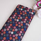 Black With Multicolor Polka Dot Abstract Print Japan Satin Fabric MF-28578
