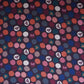 Black With Multicolor Polka Dot Abstract Print Japan Satin Fabric MF-28578