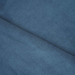 Blue Solid Suede Fabric PDM-28592 - TradeUNO