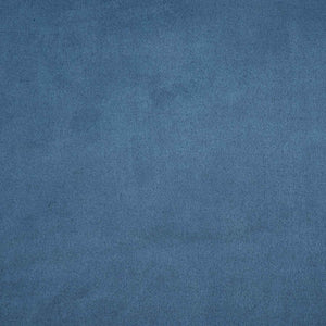 Blue Solid Suede Fabric PDM-28592 - TradeUNO