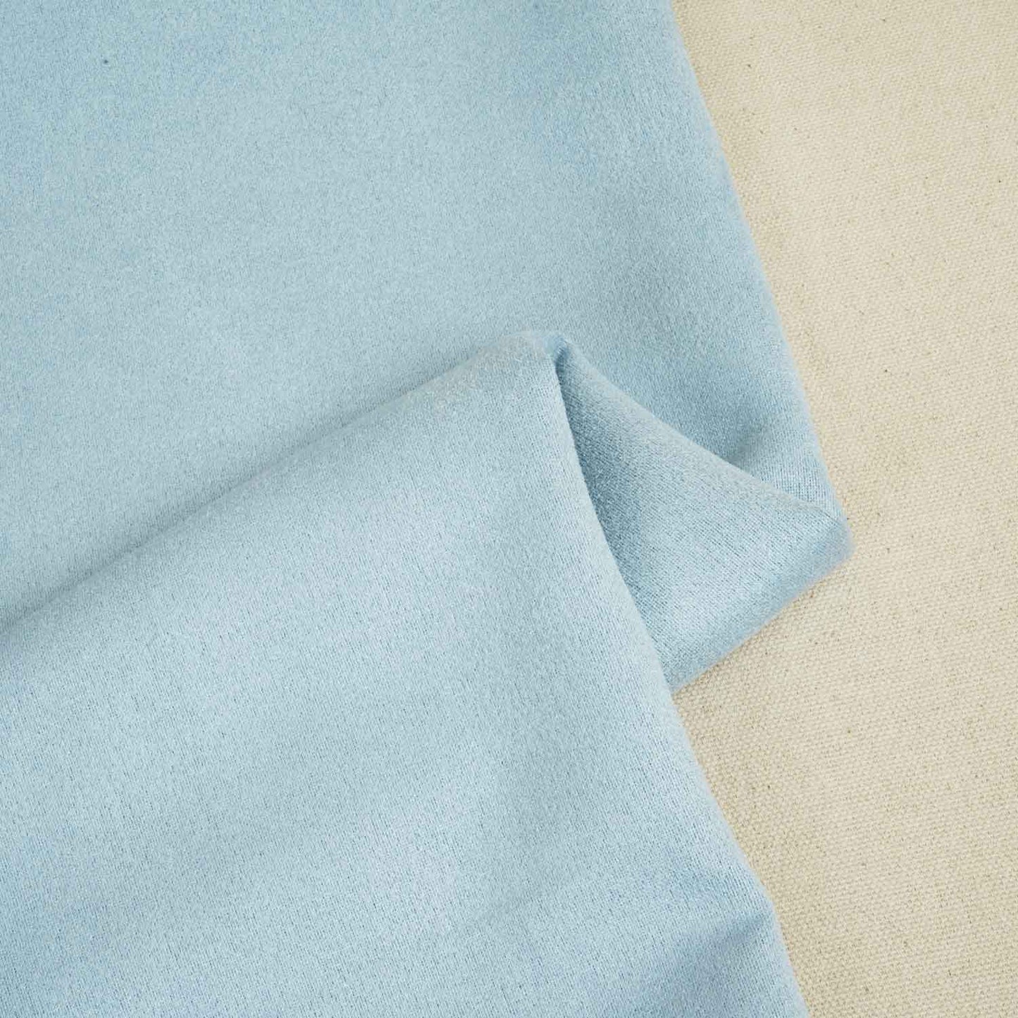 Powder Blue Solid Suede Fabric PDM-28593