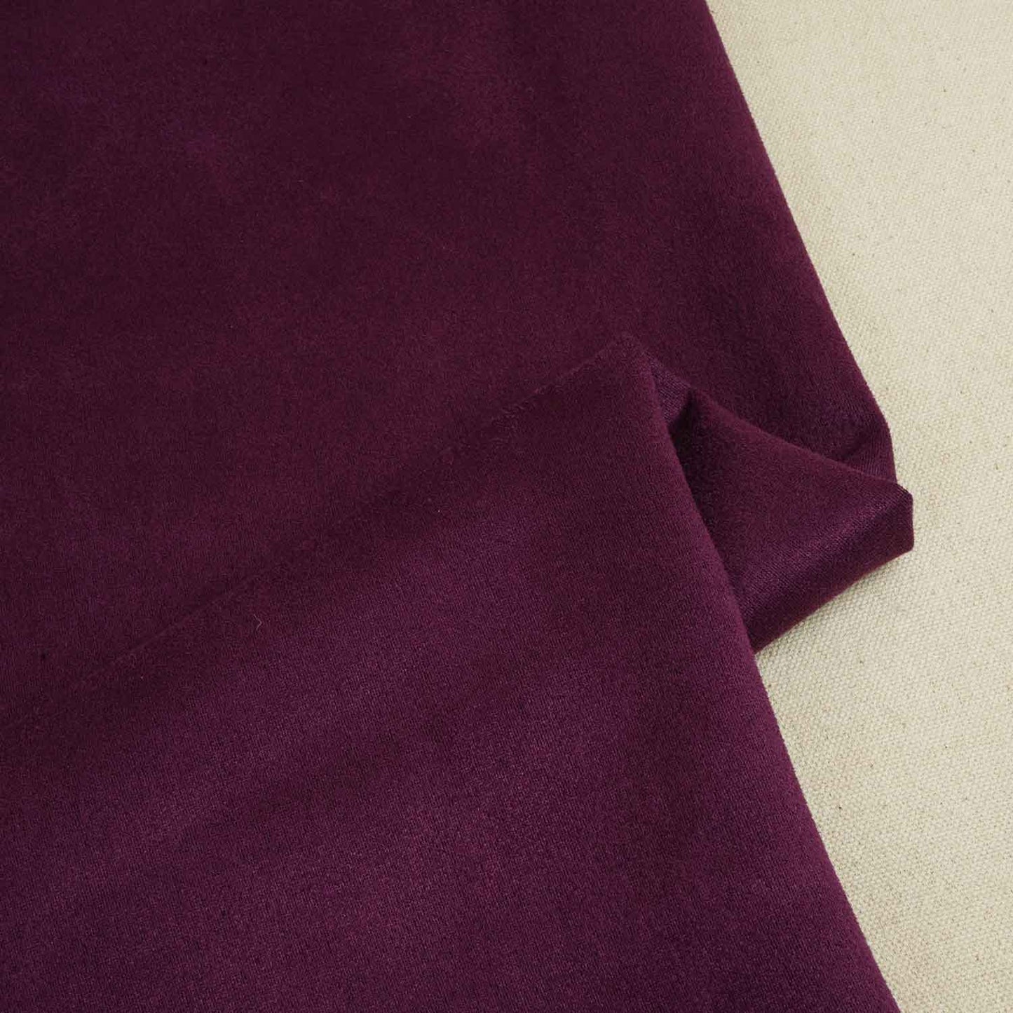 Wine Solid Suede Fabric PDM-28596