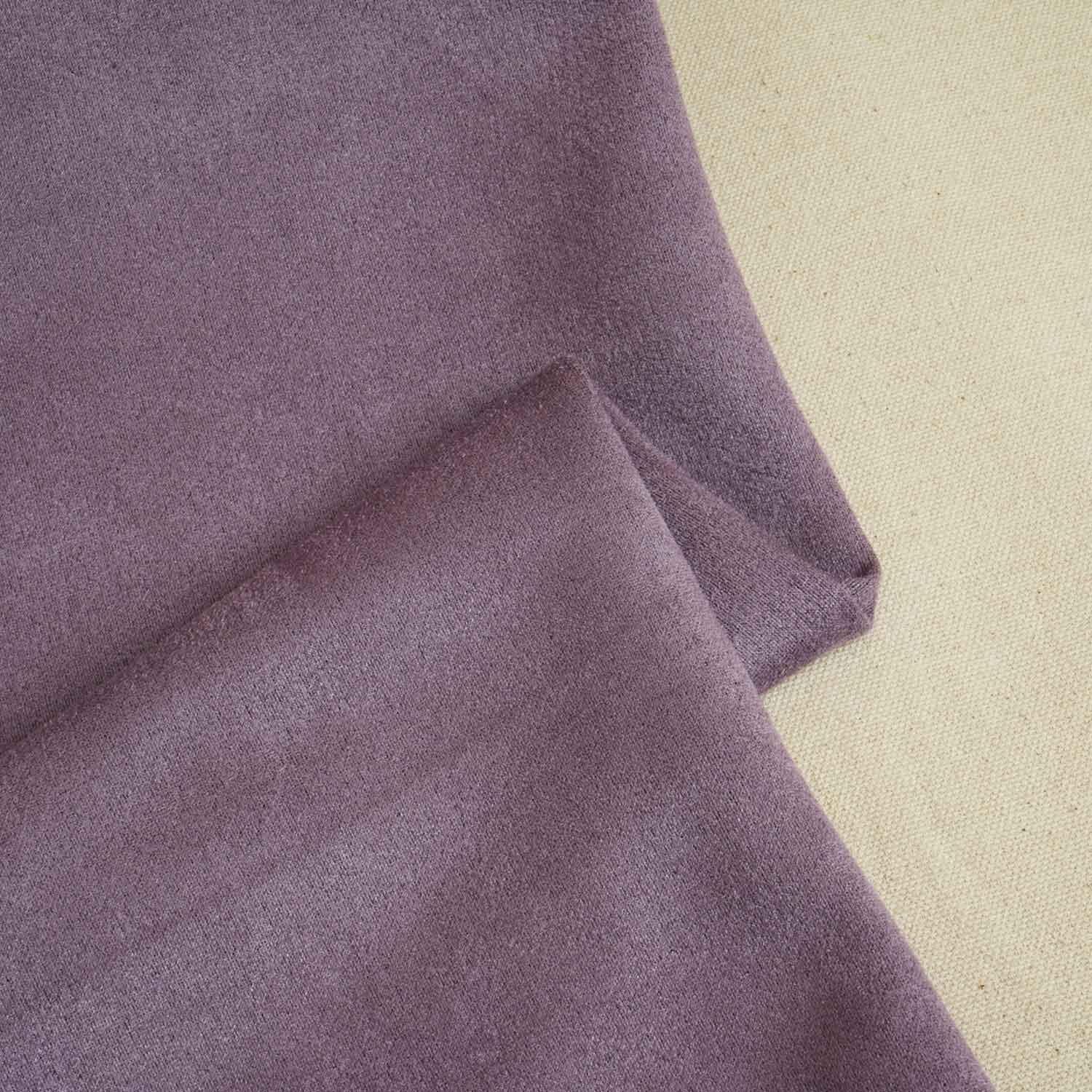 Purple Solid Suede Fabric PDM-28598 - TradeUNO