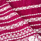 Magenta Pink Zari Sequnis embroidery Velvet Fabric JD-28599