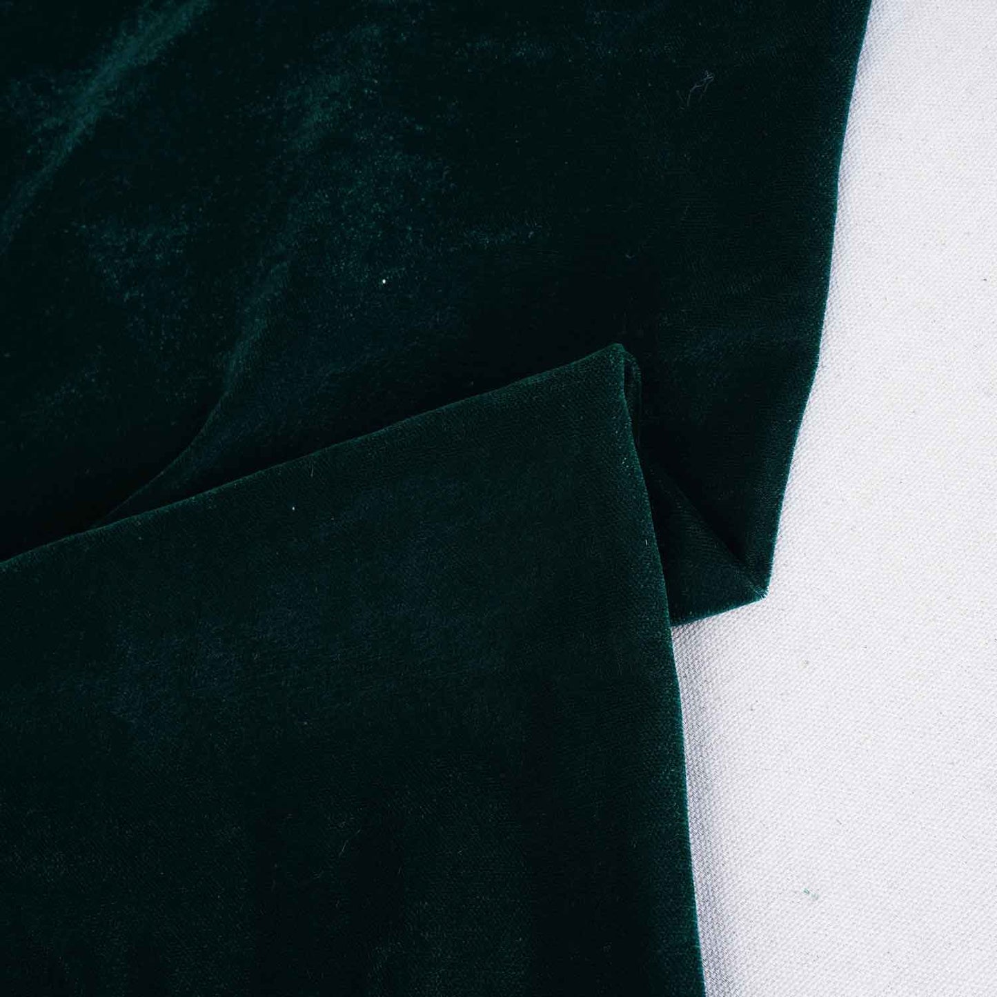 Green Border Work Zari embroidery Velvet Fabric JD-28603