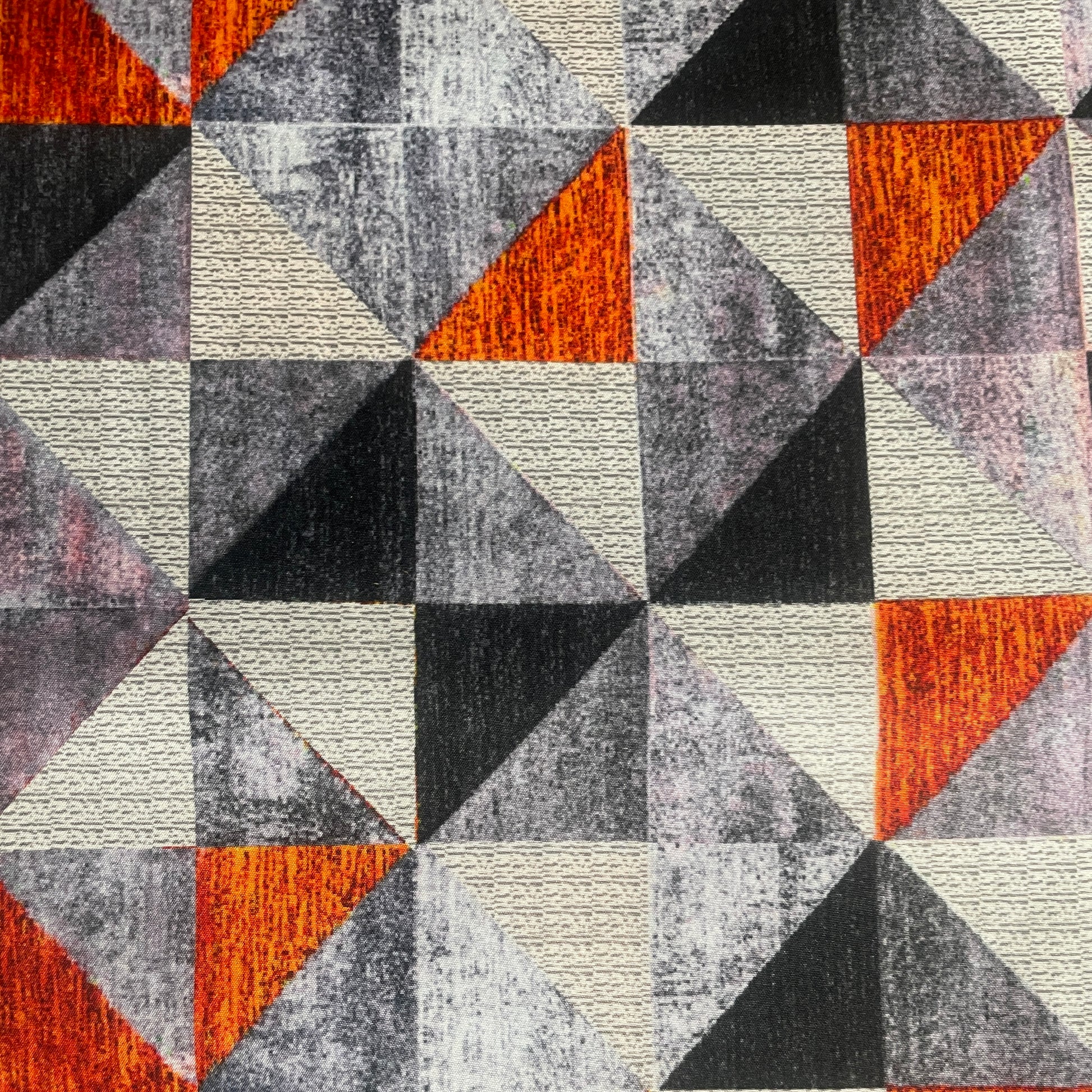 Multicolor Abstract Print Poly fabric