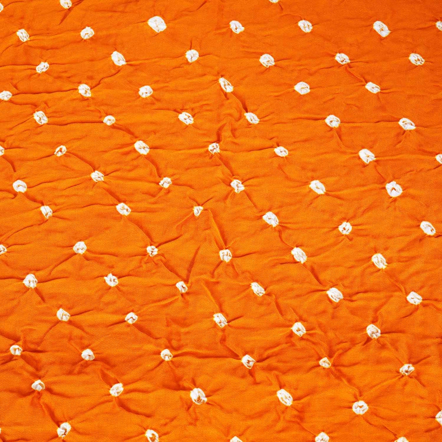 Mustard Bandhani Print Modal Silk Fabric SC-28610