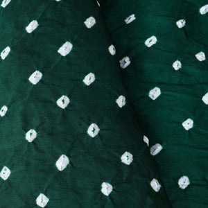 Green Bandhani Print Modal Silk Fabric SC-28612 - TradeUNO