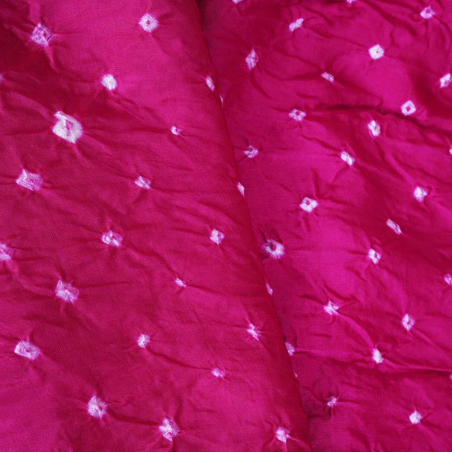 Magenta Bandhani Print Modal Silk Fabric SC-28615