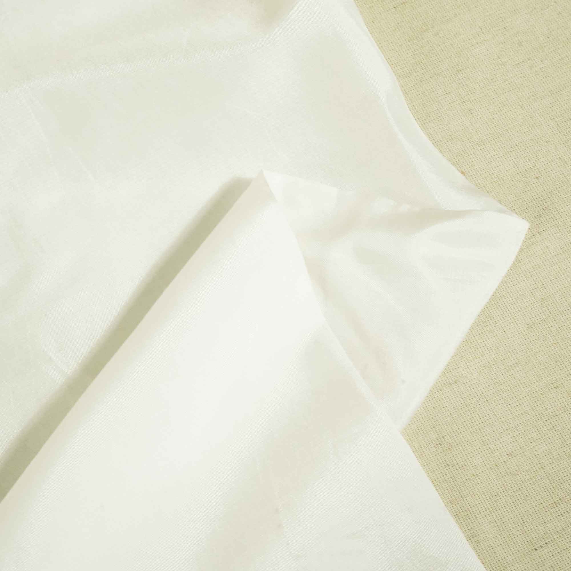 White Solid Russian Silk Dyeable Fabric Bemberg russian silk fabric TU-6169
