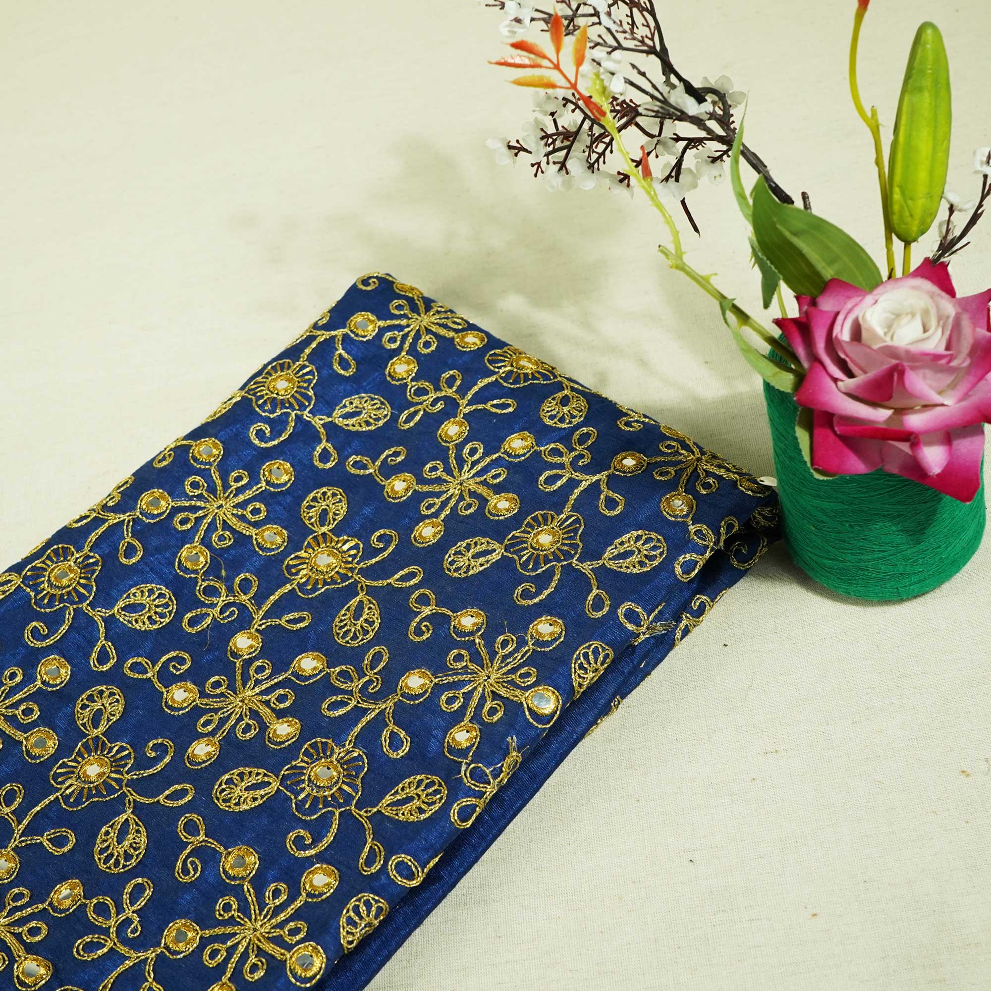 Blue Color Embroidery Sequence Embroidery Sequence TU-6184