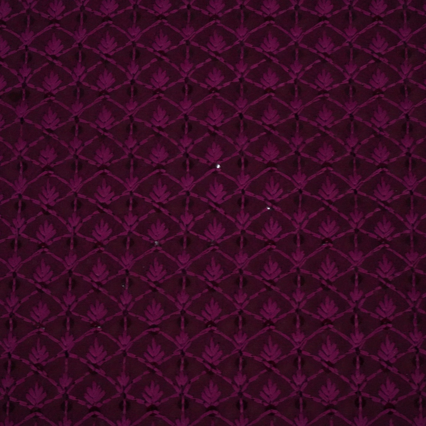 Light Mehroon Color Embroidery Sequence Fabric TU-6186