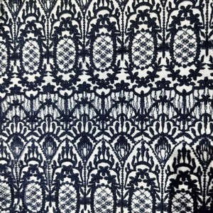 Violet Foloral print Crochet Fabric TU-6302