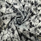 Grey Foloral print Crochet Fabric TU-6304