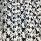 Grey Foloral print Crochet Fabric TU-6304