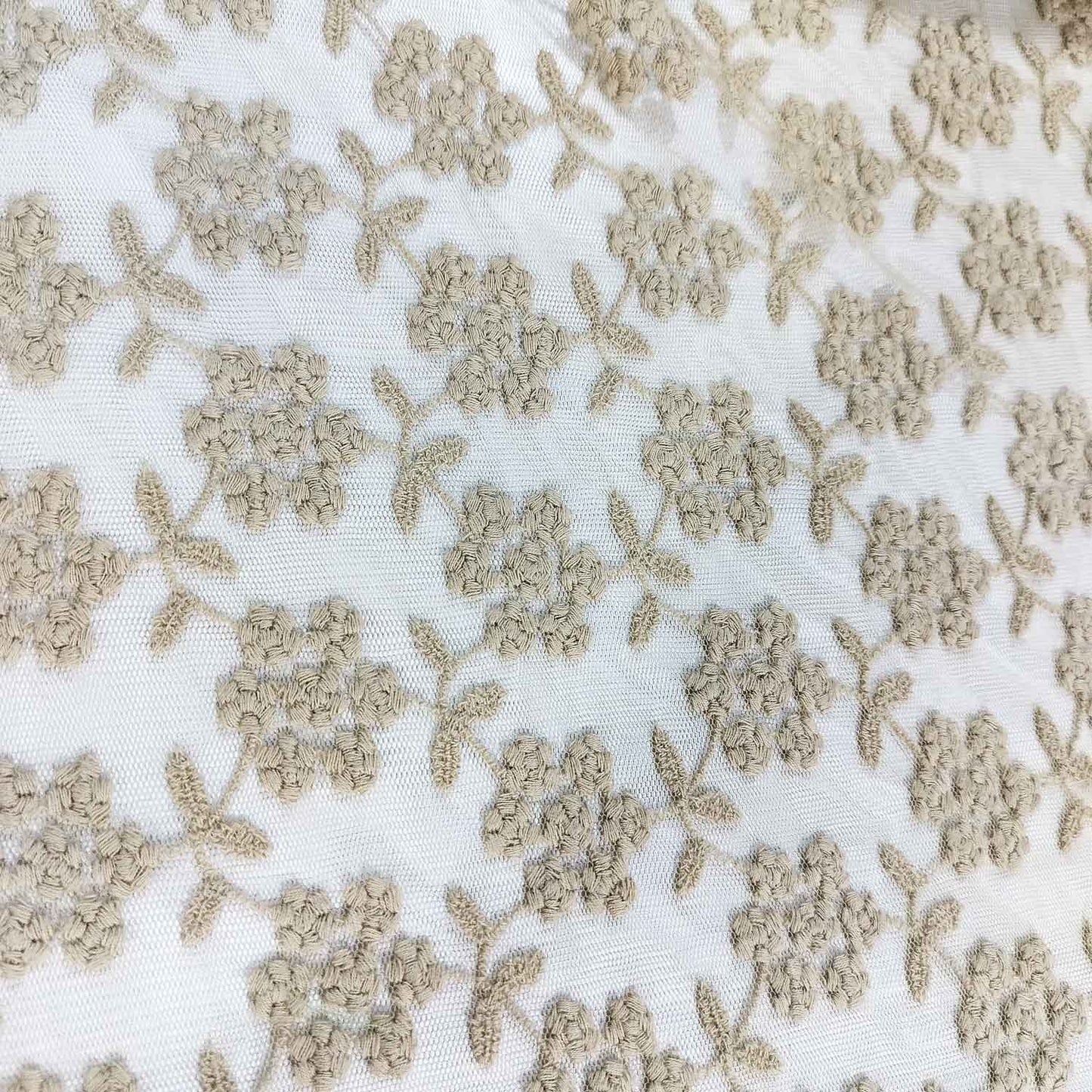yellow Foloral print Crochet Fabric TU-6309