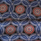 Teal Blue Ajrakh Print Mashru Silk Fabric EEG-28631