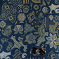Teal Blue Ajrakh Print Mashru Silk Fabric EEG-28632