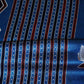 Blue Ajrakh Print Mashru Silk Fabric EEG-28634